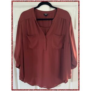 Torrid Rust Harper Blouse